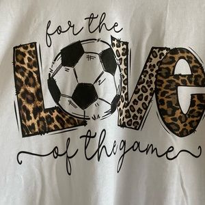 For the love of the game long sleeve soccer shirt